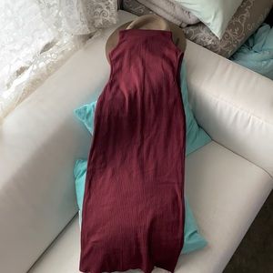 NWOT Missguided Size 6 midi wine lovers dress